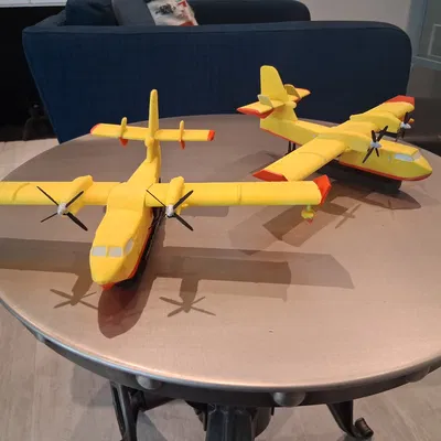Mô hình máy bay chữa cháy Canadair CL-415 in 3D chất lượng cao