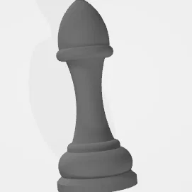 Mô hình quân cờ Tượng (Bishop) in 3D cổ điển