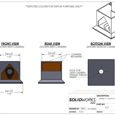 Vỏ bảo vệ tùy chỉnh cho camera nhỏ (Model: Gatijan 4K Wireless S1T)