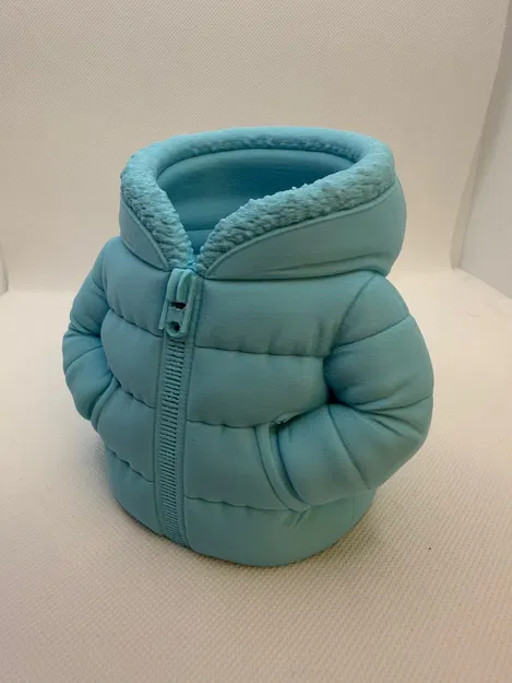 Ống đựng bút để bàn hình áo phao Puffer Jacket - Image 7