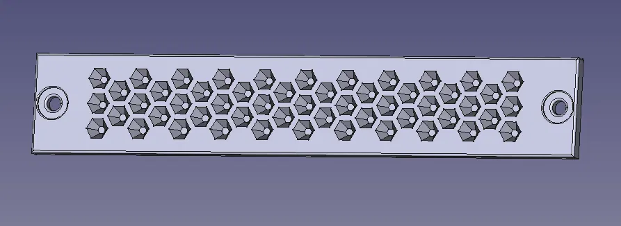 Tấm Che Tủ Rack 10-inch (Họa tiết Tổ Ong) - Image 1