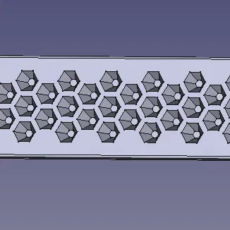 Tấm Che Tủ Rack 10-inch (Họa tiết Tổ Ong)