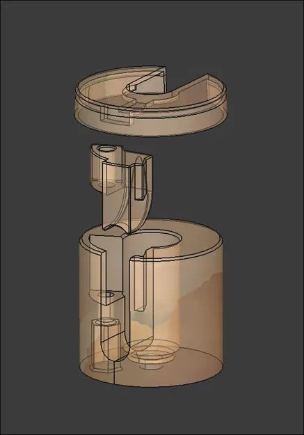 Đế treo đèn con lắc phức tạp (cho dây 7mm) - Image 1