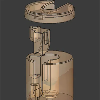 Đế treo đèn con lắc phức tạp (cho dây 7mm)