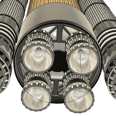 CosmoMatrix ORION-1: Mô hình tên lửa hạng nặng phong cách Sci-fi