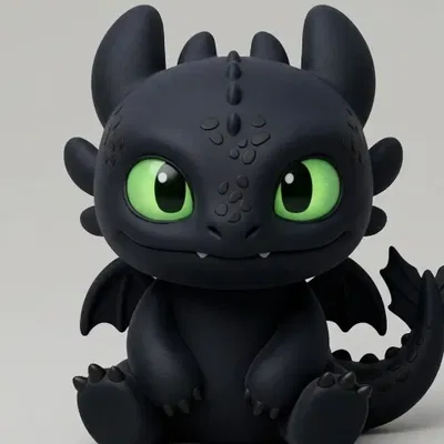Mô hình in 3D rồng Toothless siêu đáng yêu (cute baby toothless)
