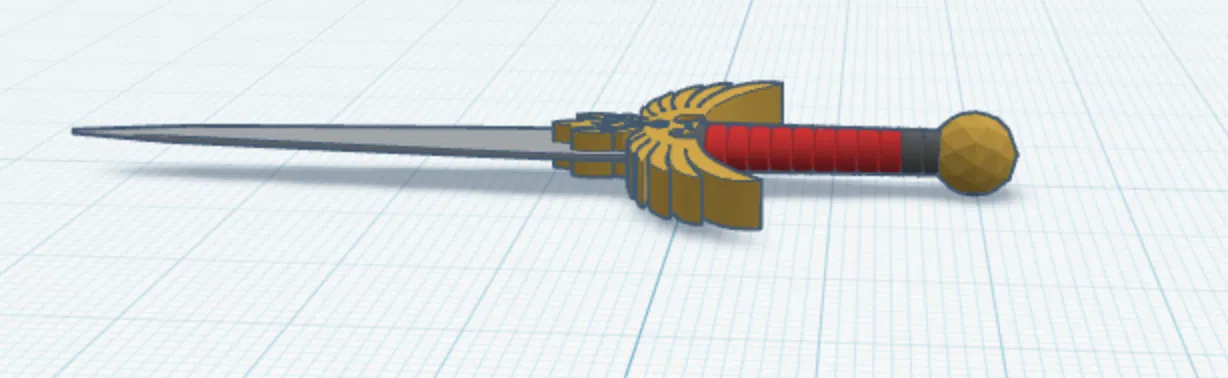 Mô hình Royal Knife trang trí phong cách lâu đài trung cổ 3D - Image 2