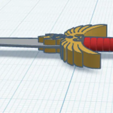 Mô hình Royal Knife trang trí phong cách lâu đài trung cổ 3D