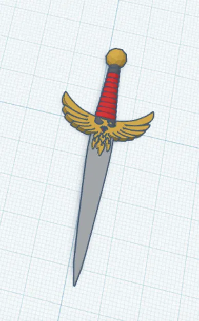 Mô hình Royal Knife trang trí phong cách lâu đài trung cổ 3D - Image 3