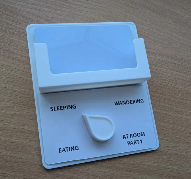 Biển báo trạng thái cửa phòng hội nghị tích hợp khay đựng danh thiếp - Image 1