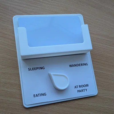 Biển báo trạng thái cửa phòng hội nghị tích hợp khay đựng danh thiếp