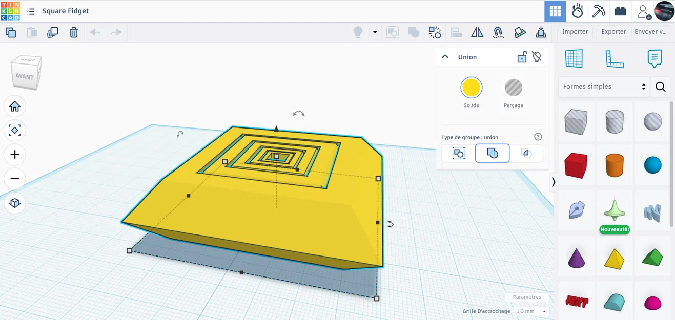 Mô hình Square Fidget (Đồ chơi giải trí) - Image 2