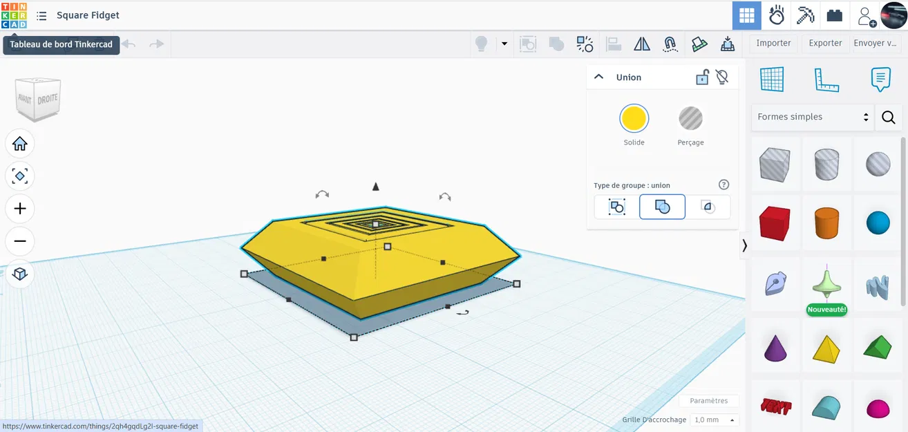 Mô hình Square Fidget (Đồ chơi giải trí) - Image 4