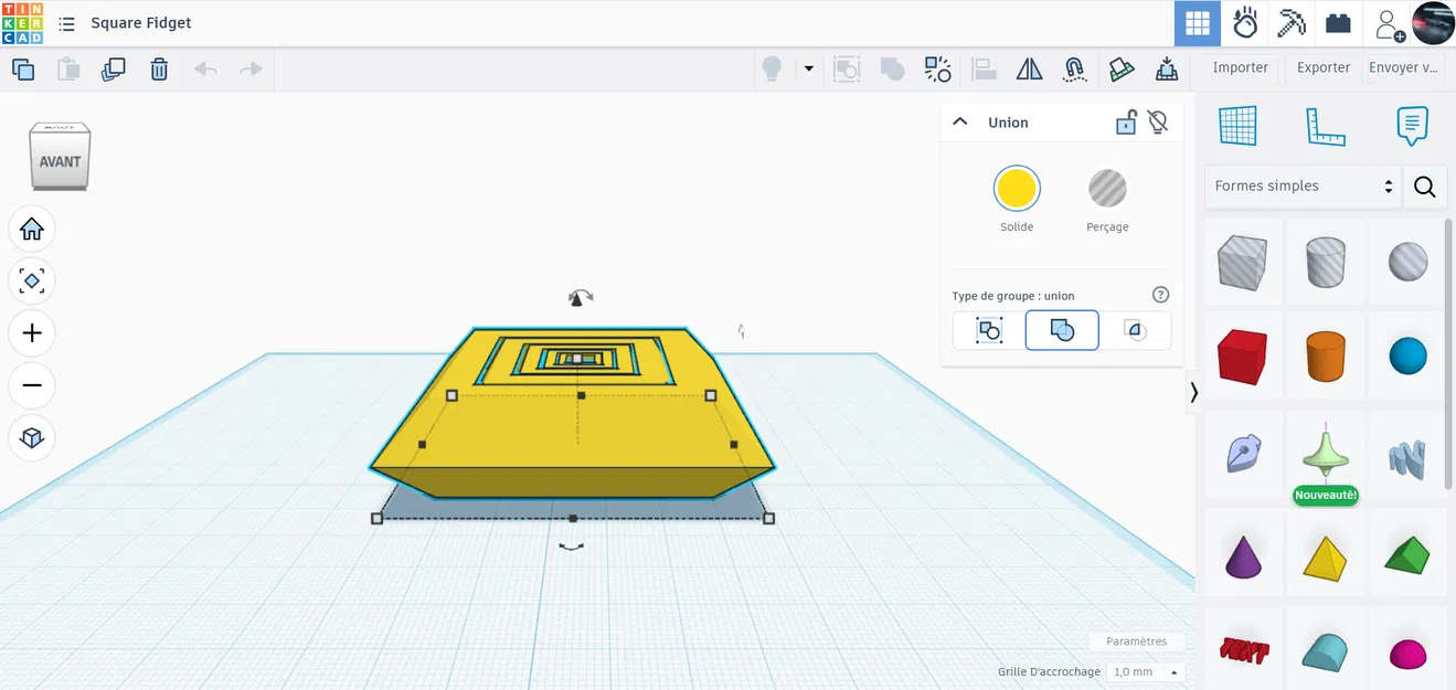 Mô hình Square Fidget (Đồ chơi giải trí) - Image 5