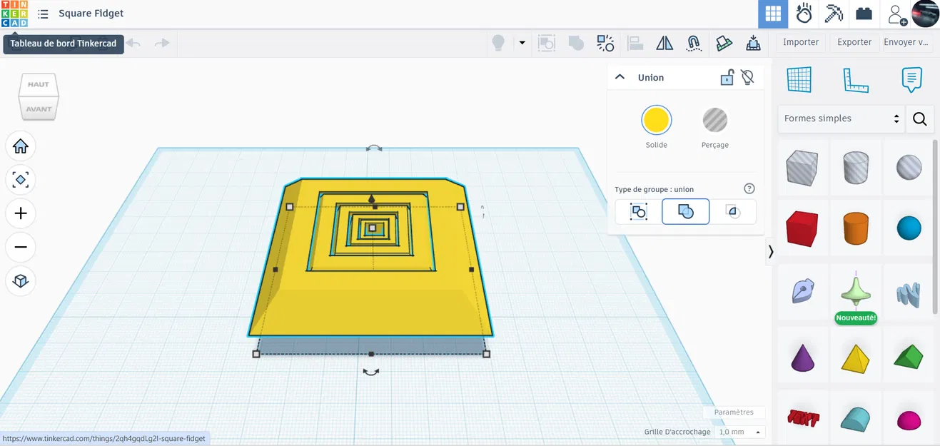 Mô hình Square Fidget (Đồ chơi giải trí) - Image 7