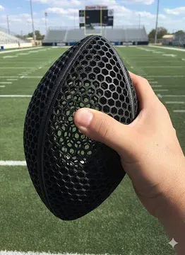 Mô hình quả bóng bầu dục không hơi (Airless Football) in 3D độc đáo - Image 1