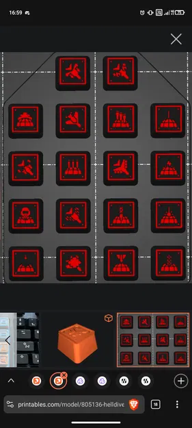 Bộ nút keycap Helldivers 2 tùy chỉnh cho bàn phím cơ - Image 1