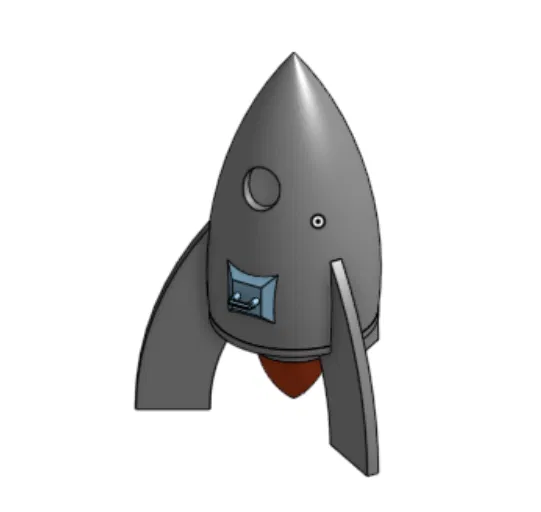 Nâng cấp cửa cho mô hình tên lửa Rocket 2.0 - File in 3D chi tiết - Image 1