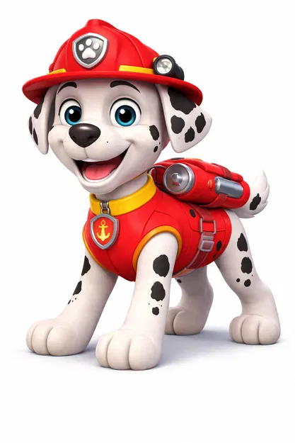 Mô hình 3D chú chó cứu hộ Marshall từ Paw Patrol đáng yêu - Image 1
