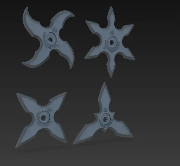 Bộ sưu tập mô hình phi tiêu Shuriken 3D độc đáo - Image 1