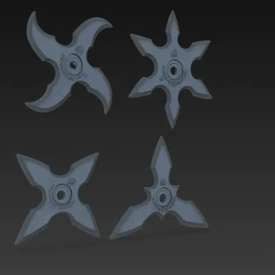 Bộ sưu tập mô hình phi tiêu Shuriken 3D độc đáo
