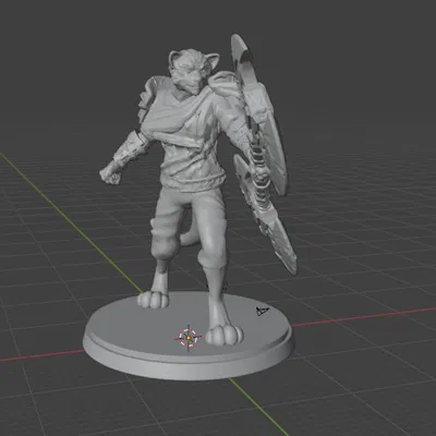 Mô hình 3D Ajani Goldmane (Magic: The Gathering) đầy dũng mãnh