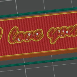 Móc khóa I love you - Dự án in 3D đơn giản cho người mới bắt đầu