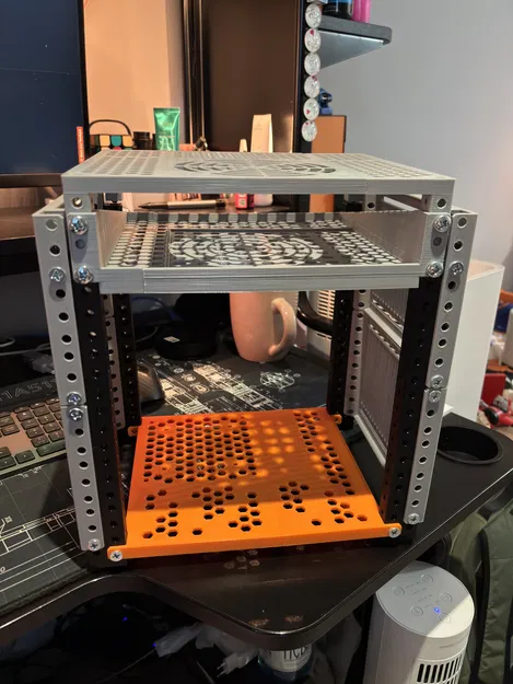 Kệ đỡ 3D cho tủ rack server 10 inch - In tốt trên máy 220x220mm - Image 1