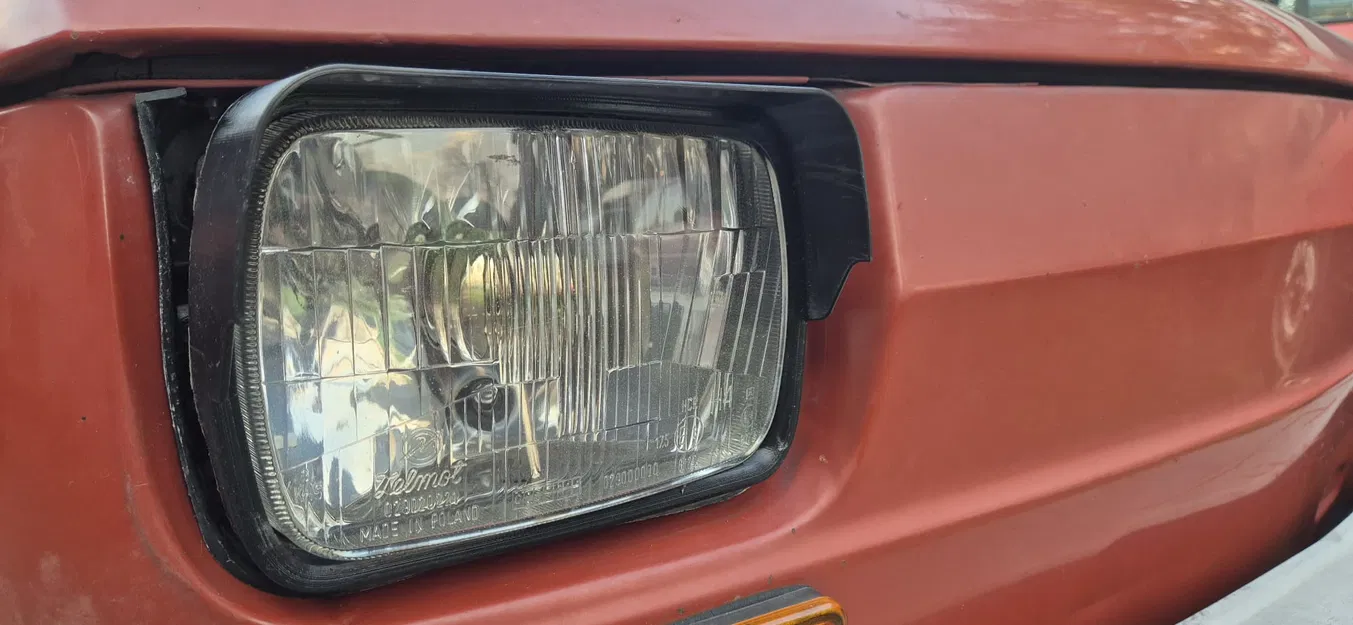 Khung viền đèn pha cho xe cổ Fiat 126p (Maluch) - In 3D - Image 2