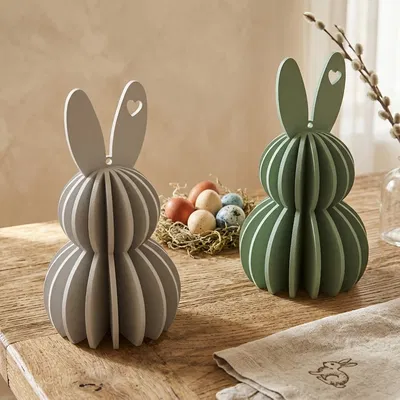 Mô hình thỏ Phục sinh trang trí dạng lớp – Để bàn hoặc treo tường