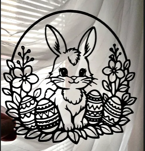 Trang trí 3D Phục sinh – Thỏ 8 - Image 1