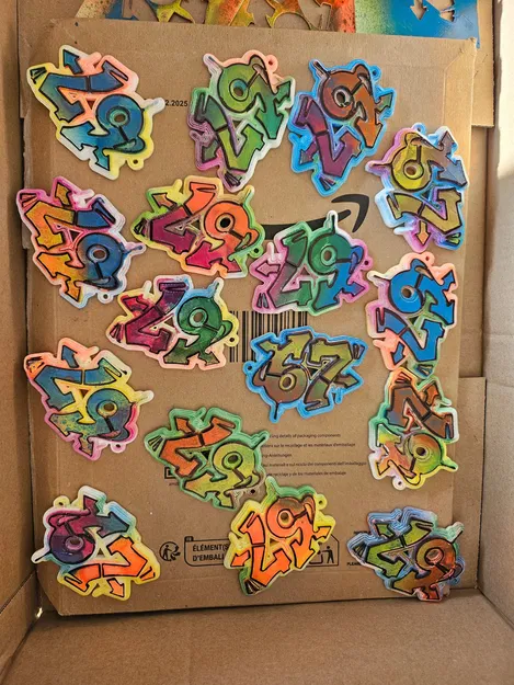 Móc khóa số 67 (SIX SEVEN) - Image 3