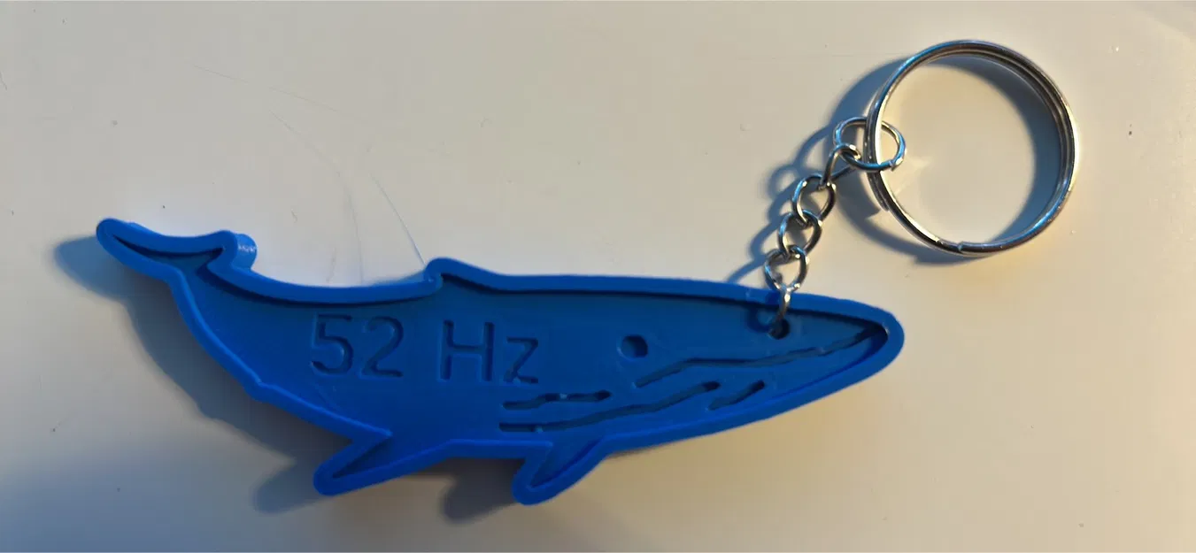 Cá voi cô đơn nhất thế giới (52 Hz) – Móc khóa - Image 1