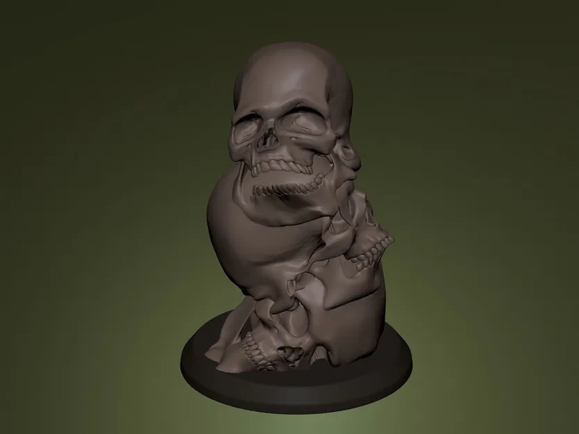 Eternal Echo – Tác phẩm điêu khắc hộp sọ tan chảy - Image 1