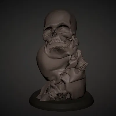 Eternal Echo – Tác phẩm điêu khắc hộp sọ tan chảy