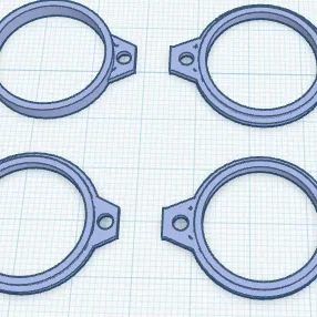 Vành che ổ khóa pin xe đạp điện (Bezel cho ebike) - Mẫu in 3D hữu ích