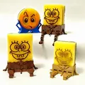 Khay đựng bông rửa chén hình Spongebob kèm ống thoát nước - Thumbnail 2