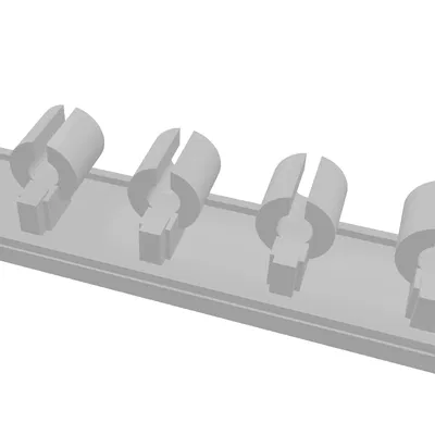 Thanh kẹp giữ dây cáp để bàn (Cable Holder) - Tự in 3D siêu tiện lợi