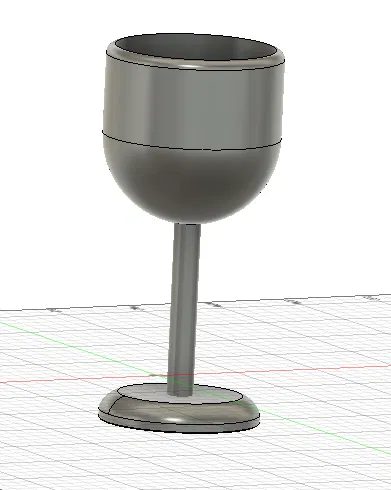 Mẫu in 3D ly uống cocktail calice thiết kế đơn giản - Image 1