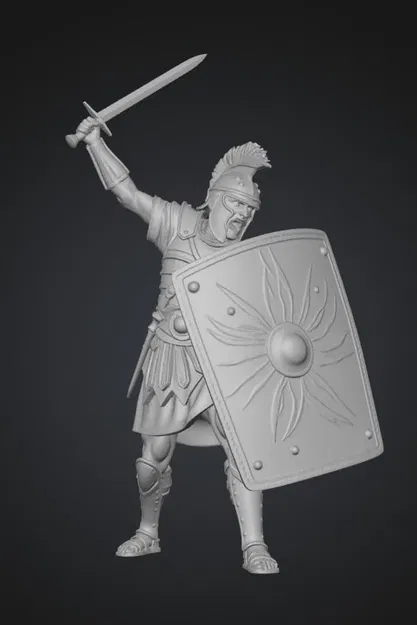 Mô hình 3D Legionary Charge - Chiến binh La Mã dũng mãnh - Image 1