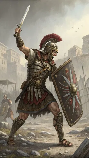 Mô hình 3D Legionary Charge - Chiến binh La Mã dũng mãnh - Image 2