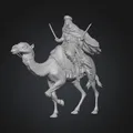 Mô hình 3D Kỵ sĩ sa mạc cưỡi lạc đà (Desert Knight) đầy uy nghiêm - Thumbnail 1