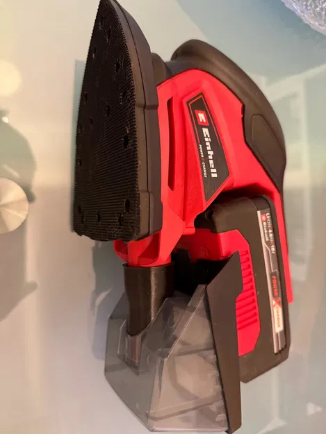 Adapter gắn hộp bụi cho máy chà nhám Einhell TE-OS 18 khi dùng pin 4Ah - Image 3