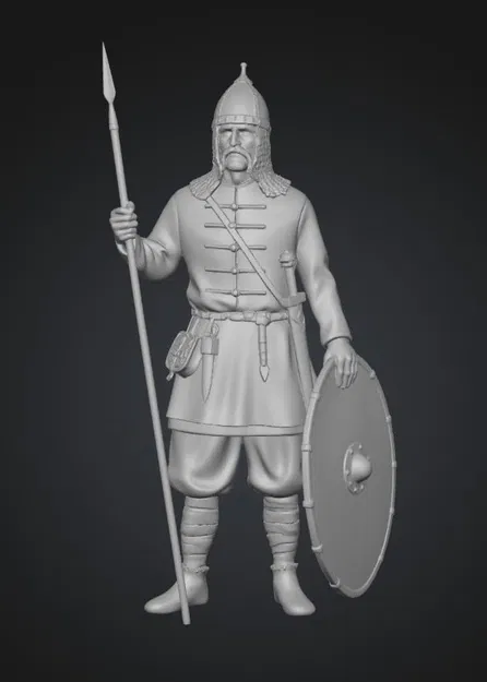 Mô hình chiến binh Nga thế kỷ III chi tiết cho người chơi in 3D - Image 1