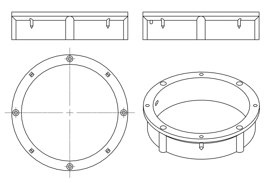Bộ chuyển đổi loa xe hơi 165 mm (VD: VW Passat 3BG / B5, ...) - Image 2
