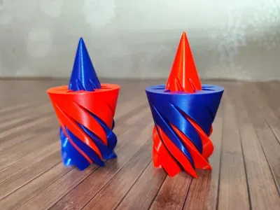 Mô hình đồ chơi Vortex Spiral Tree Fidget in 3D giải trí - Image 2