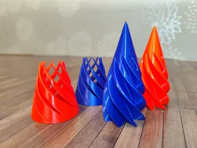 Mô hình đồ chơi Vortex Spiral Tree Fidget in 3D giải trí - Image 4