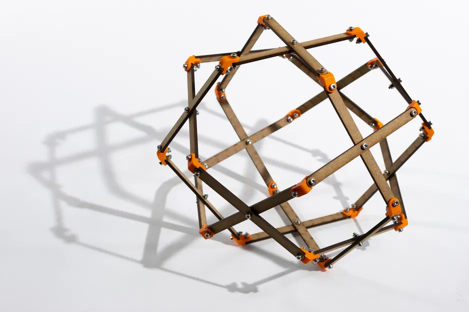 Mô hình liên kết biến đổi hình học (Cube/Octahedron Linkage) - Image 2