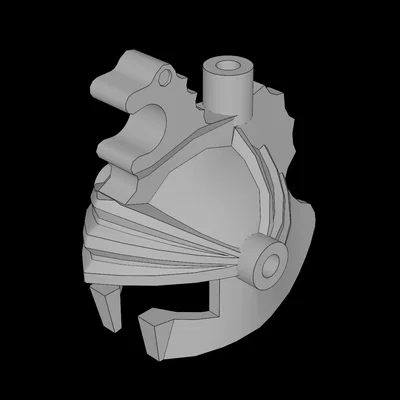 Mũ hiệp sĩ vương miện rồng cho Minifig LEGO in 3D cực chất