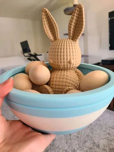 Cute Bunny Bowls - Mô hình khay đựng đồ hình thỏ 3D dễ thương - Image 2